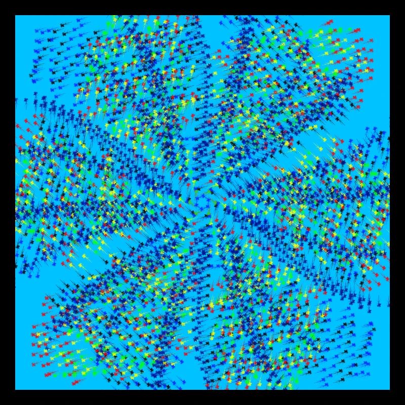 Light Blue Pinwheel