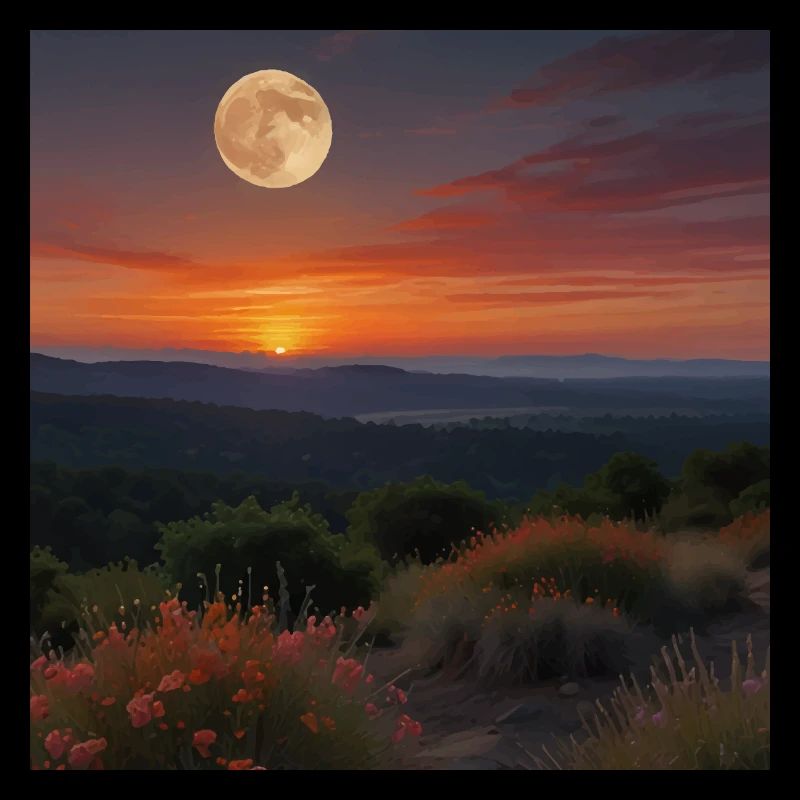 Paysage Coucher De Soleil