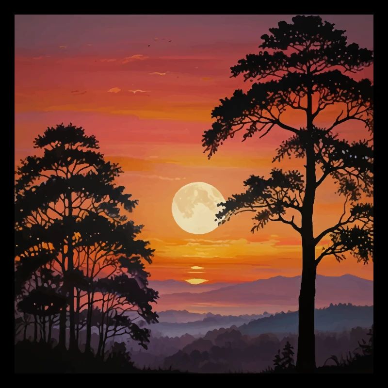 Paysage Coucher De Soleil