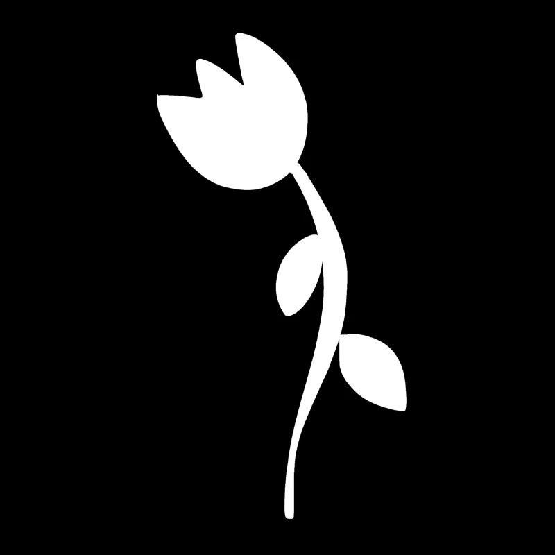 Symbole De Fleur Forme Plante De Fleur