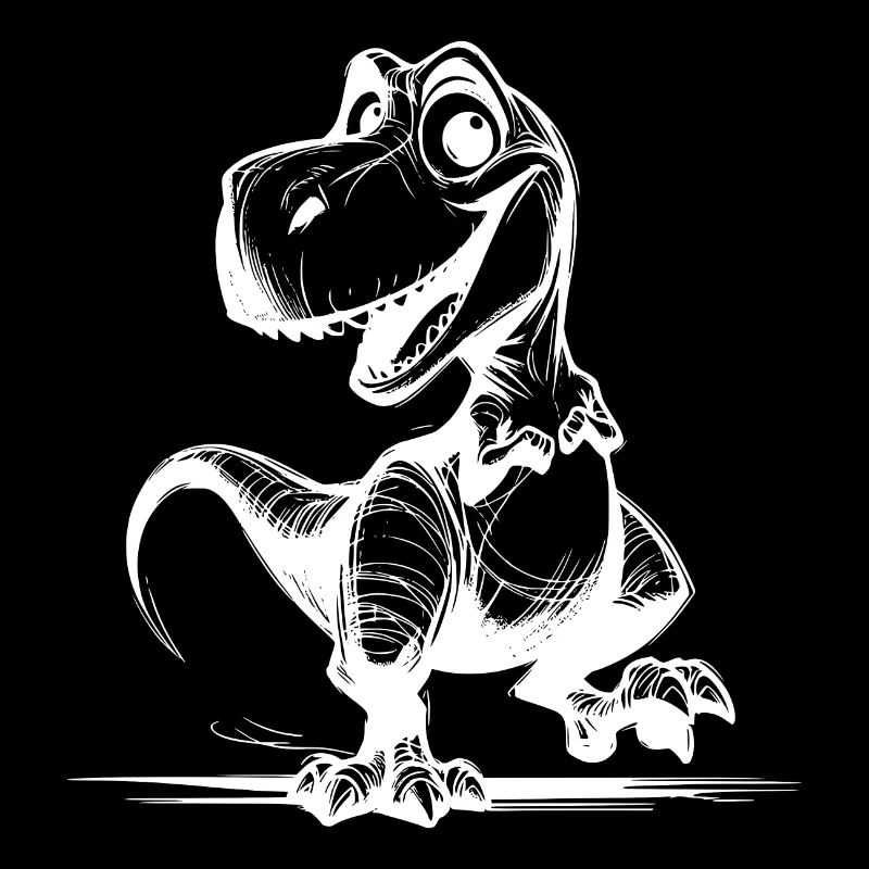 Drôle de petit T-Rex Dino Sketch