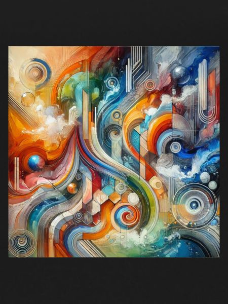 Lively River - Abstract Painting