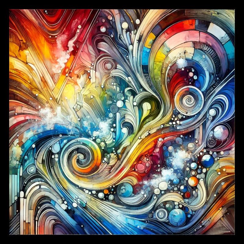 Dynamisches Spektrum - Abstraktes Gemälde