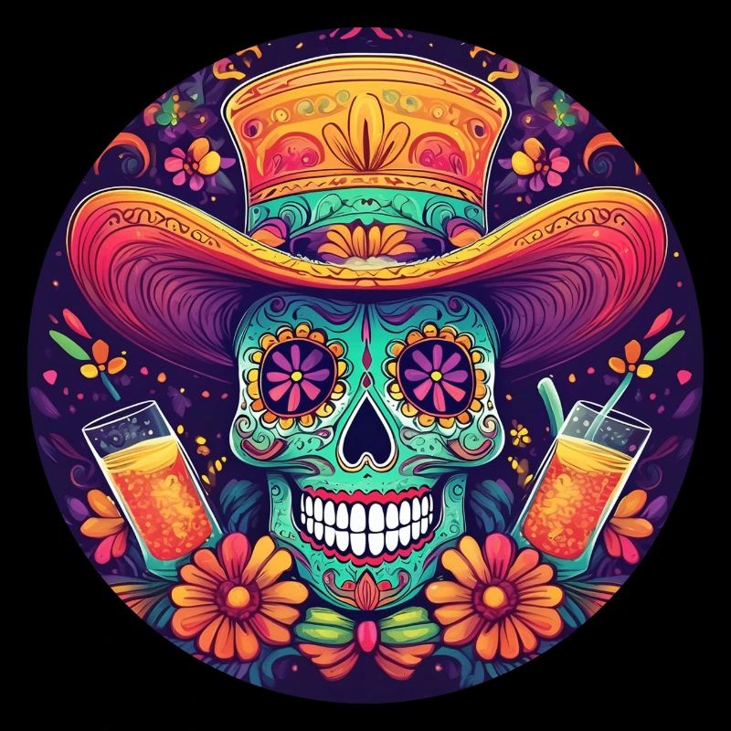 5 de Mayo Party Drinko de Mayo Sugar Skull Drink