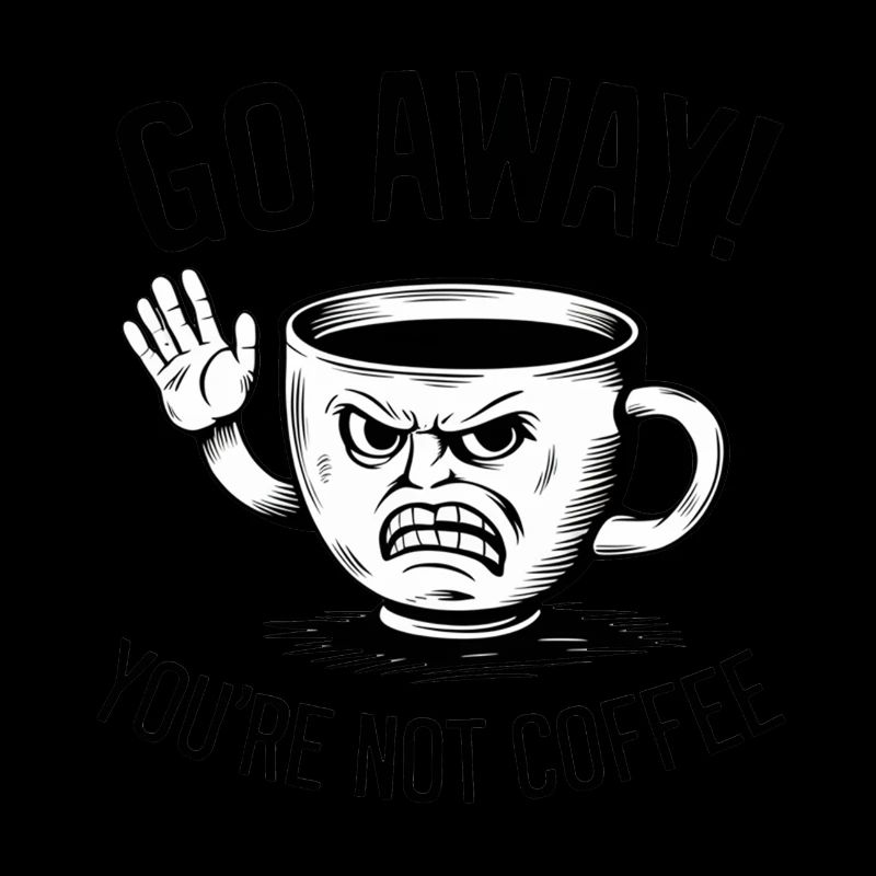 Partez! Vous n’êtes pas du café.