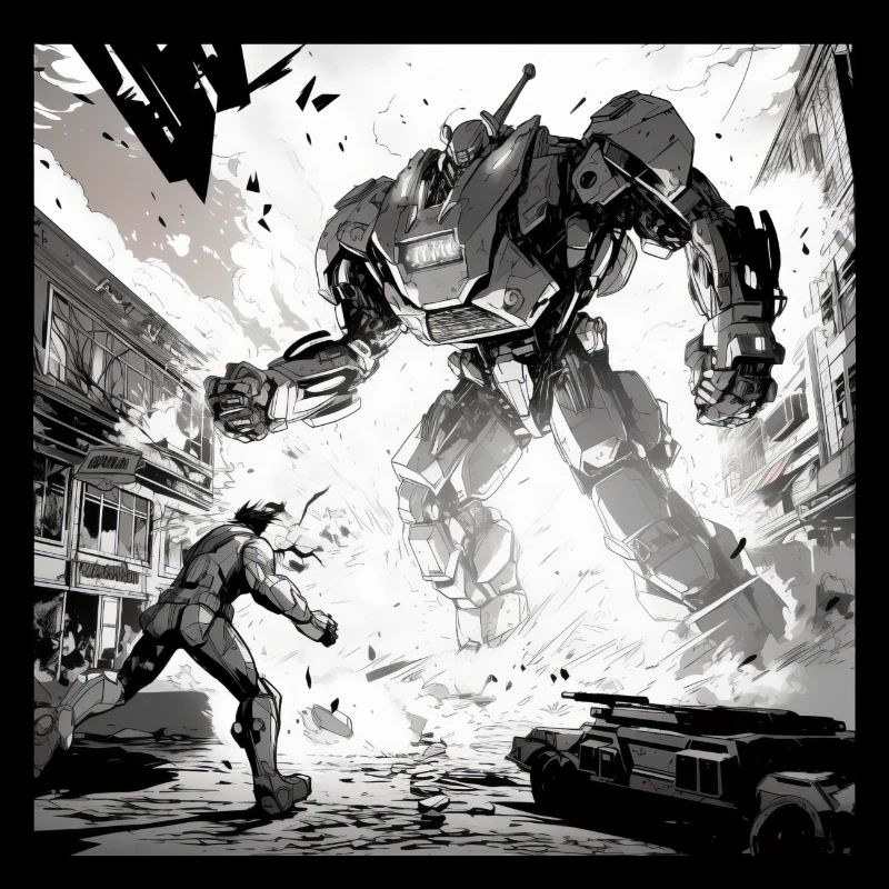 Robot Fight Comic