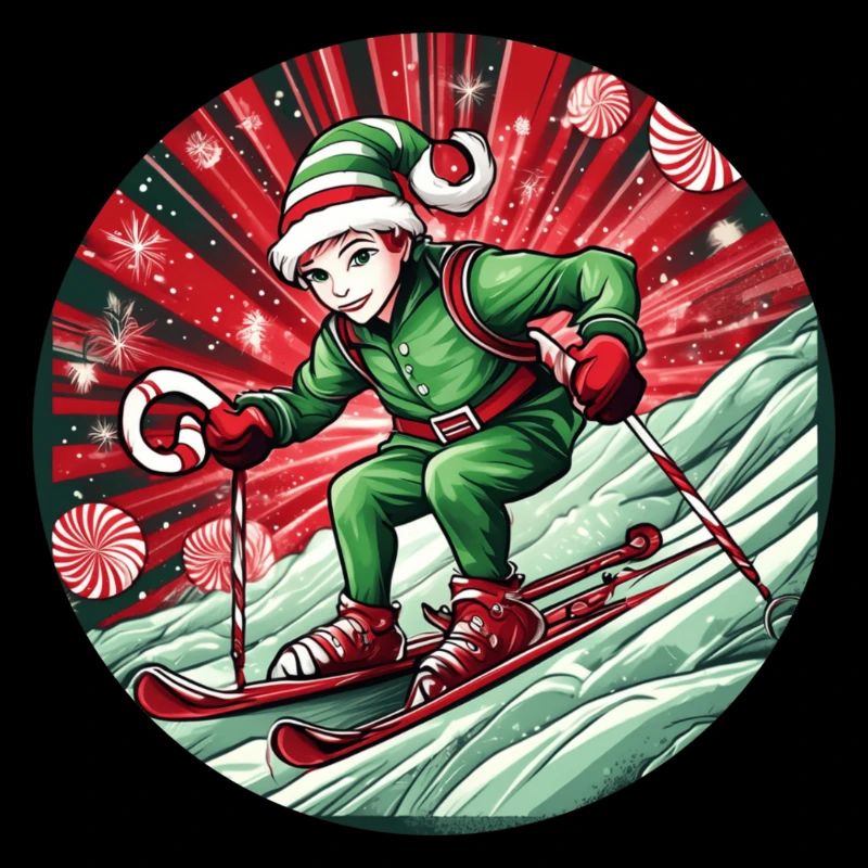 Ski des elfes de Noël