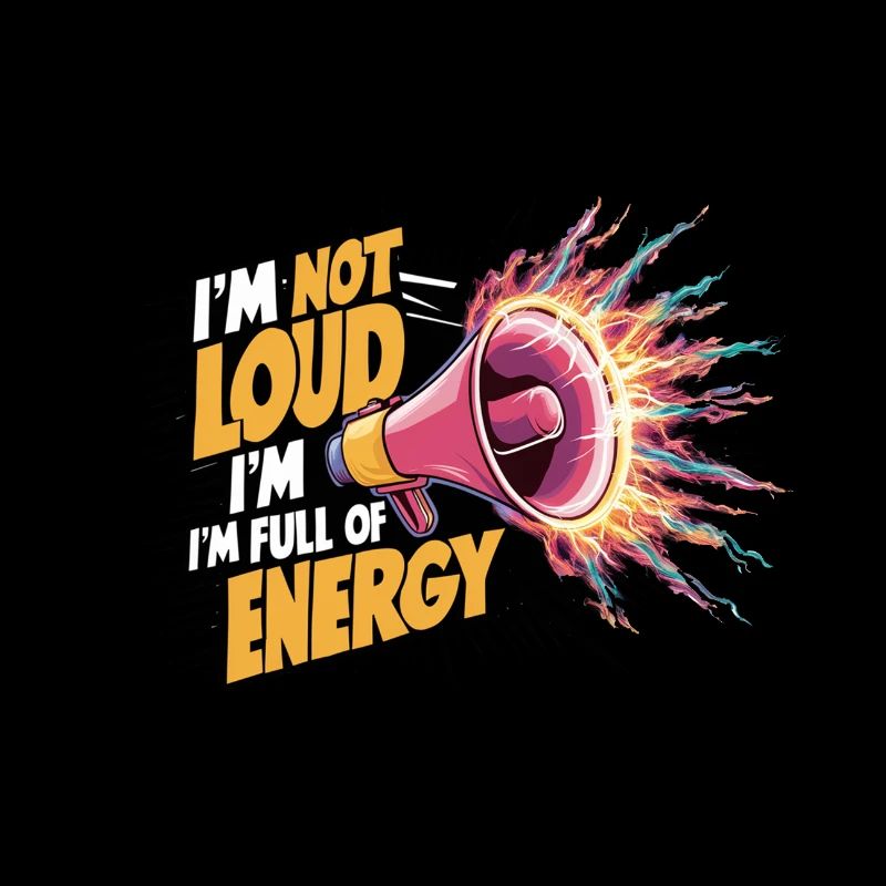 Ich bin nicht laut, ich bin voller Energie.