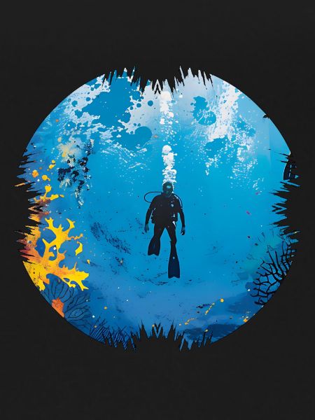Weightlessness while diving