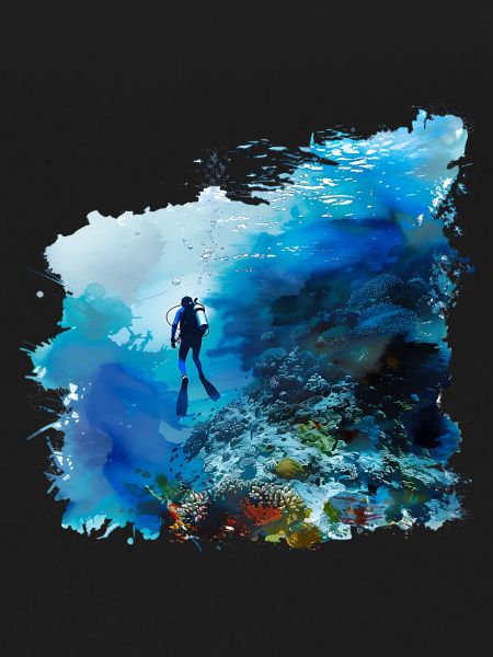 Weightless gliding while diving