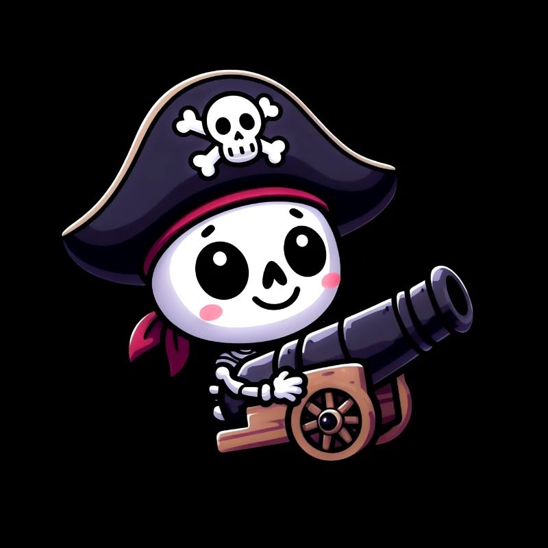 Trésor De Squelette - Crâne Pirate