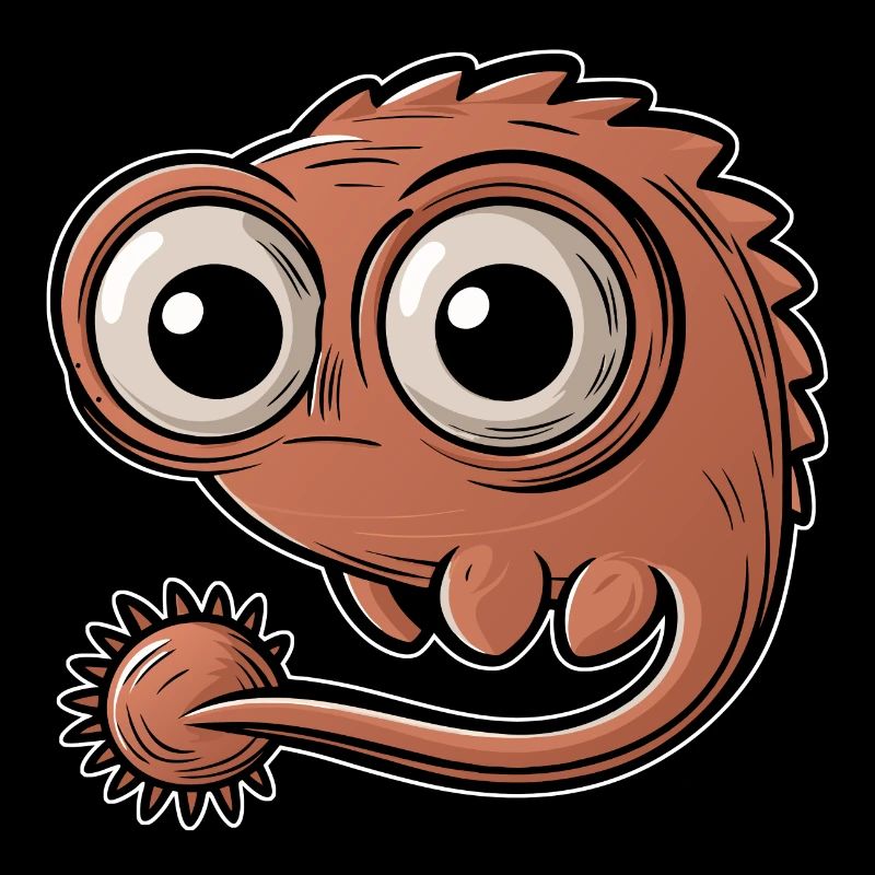 Funny little creature with big eyes