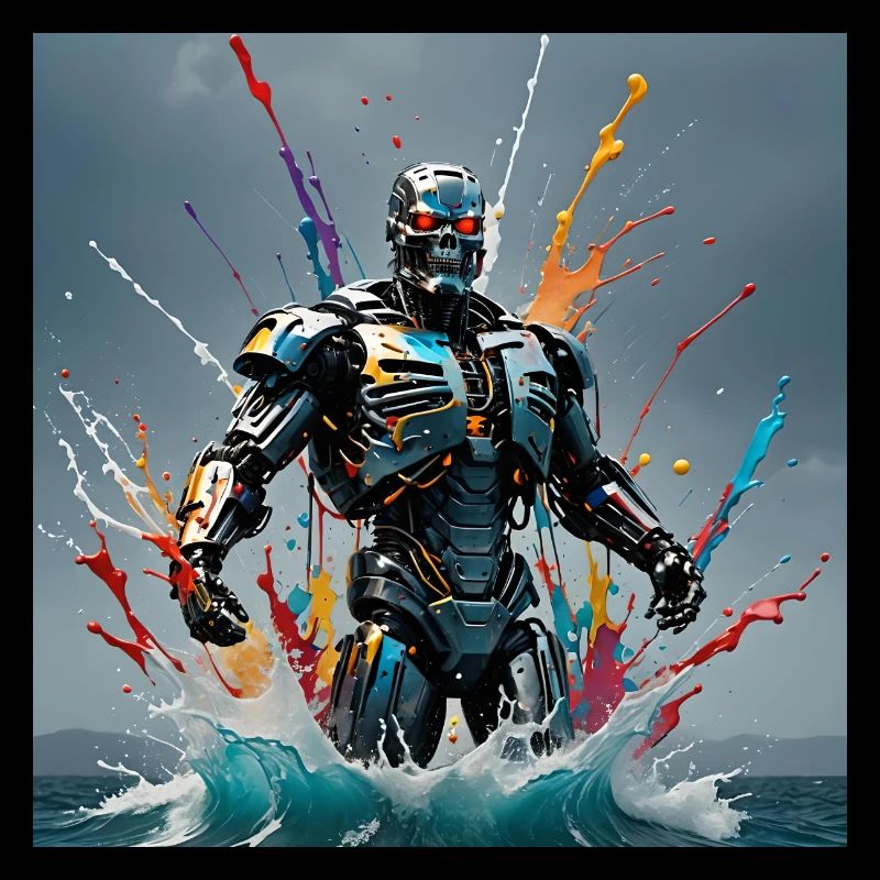 Robot coloré