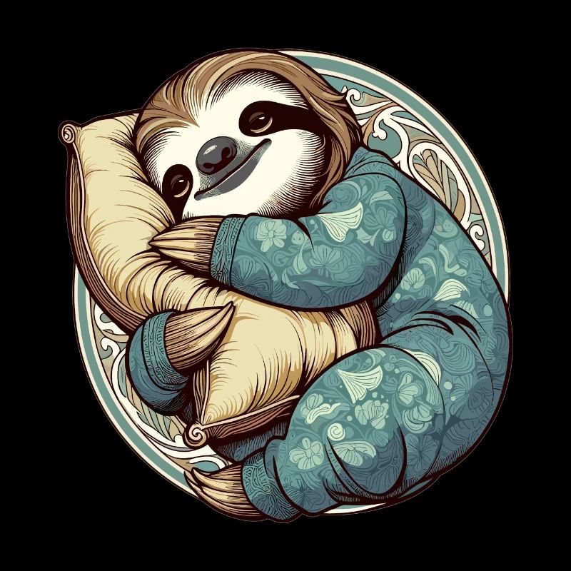 Sloth Sleeping Passion Gift