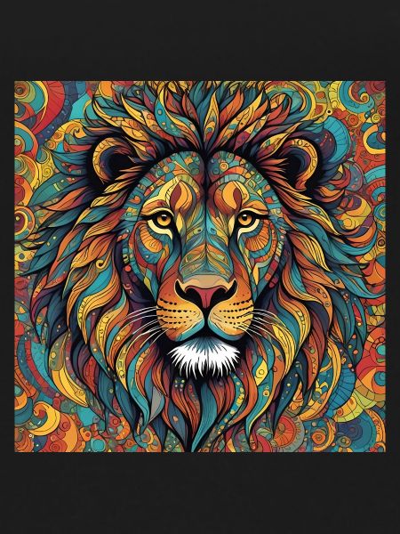 Lion coloured