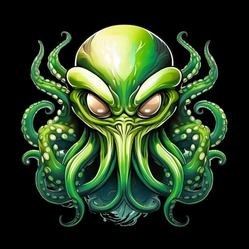 Sauvage en colère logoseffrayant effrayant extraterrestre