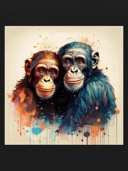 Chimpanzees in love