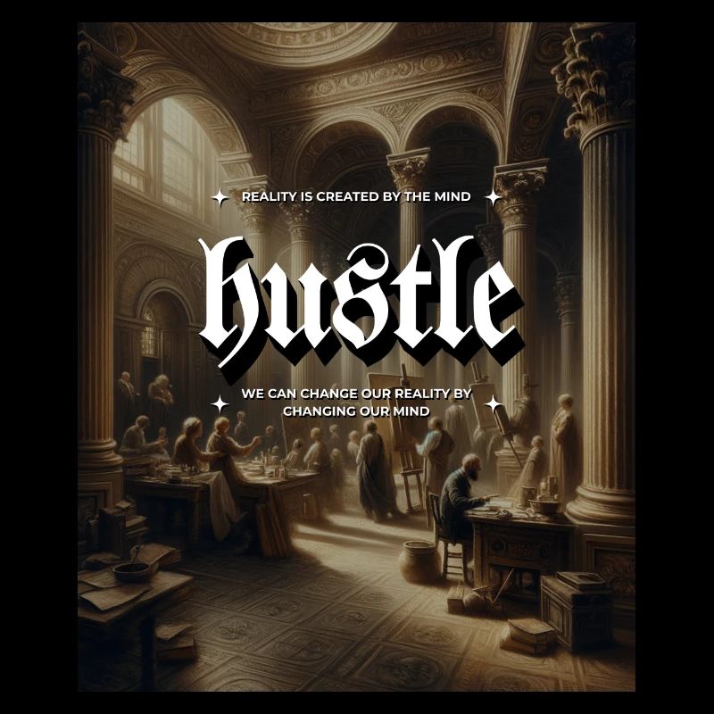 Hustle Renaissance Peintures Marché Bâtiment antique