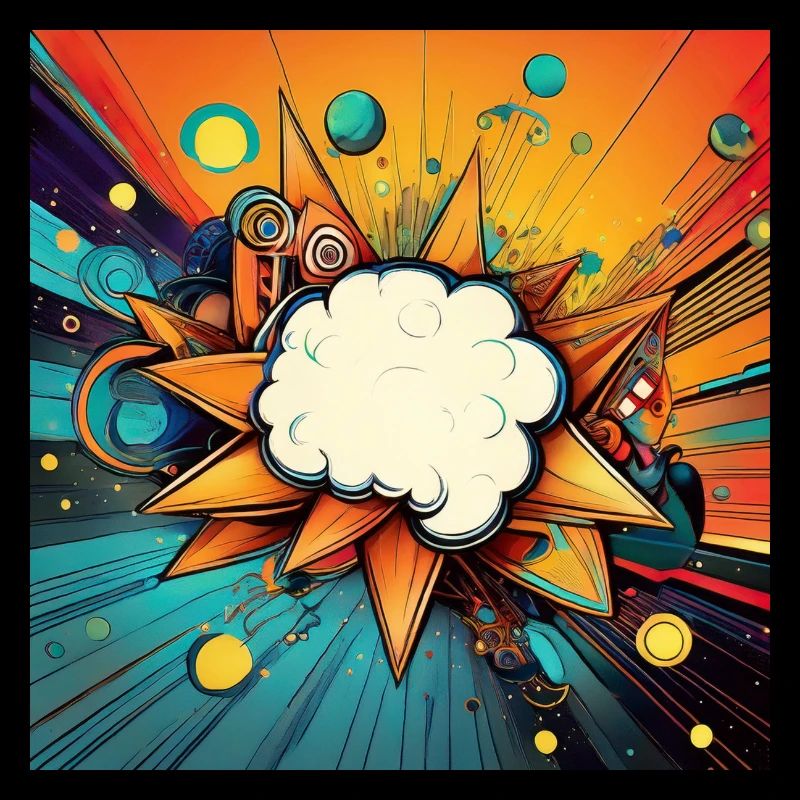 Vibrant Abstract Explosive Cloud Design