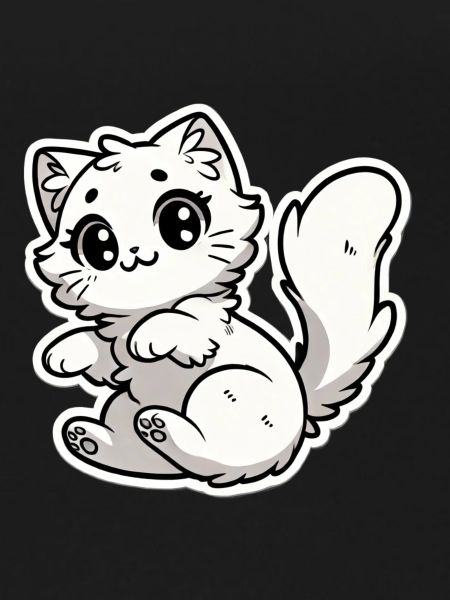 Playful Kitten - Paws Up