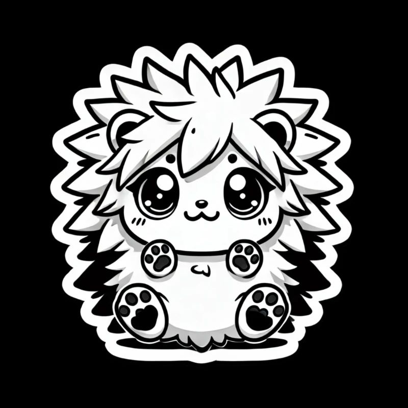 Fluffy Hedgehog - Cute and Cuddly