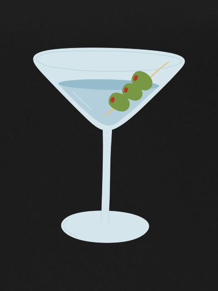 Martini with Olives