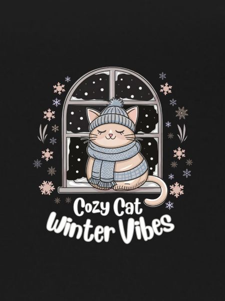 Cozy Cat, Winter Vibes