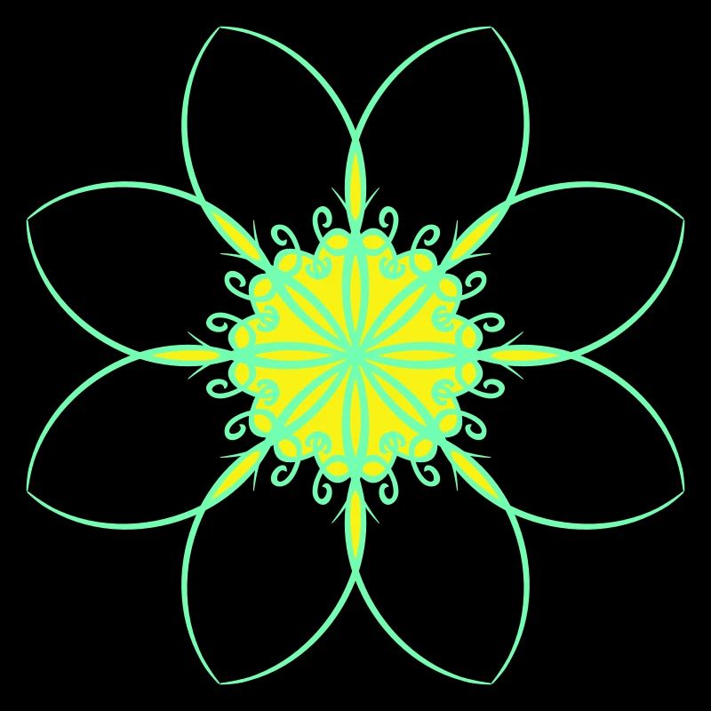 Vert belle fleur Tribal Lines Tattoo Design