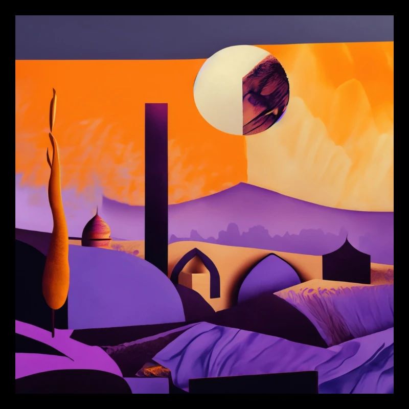 Désert au clair de lune