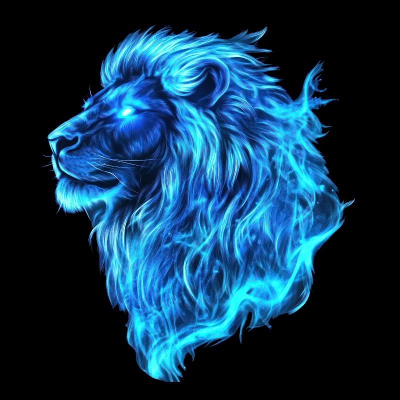 Flammes Bleu Lion