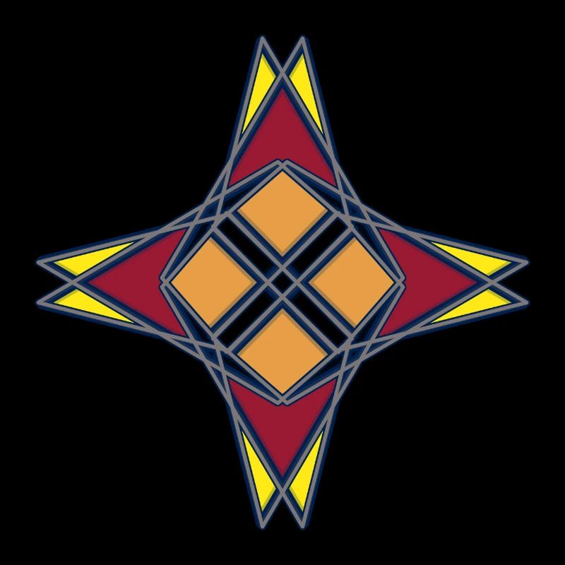 Abstrakte mit ein Muster in der Mitte