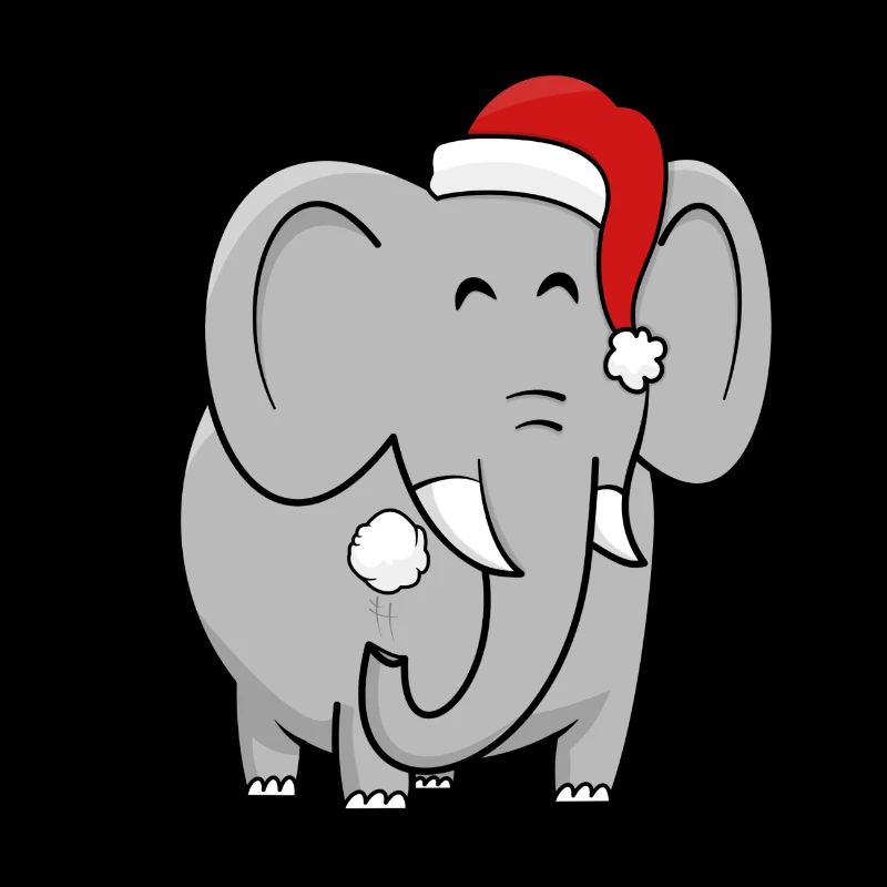 Happy Christmas elephant