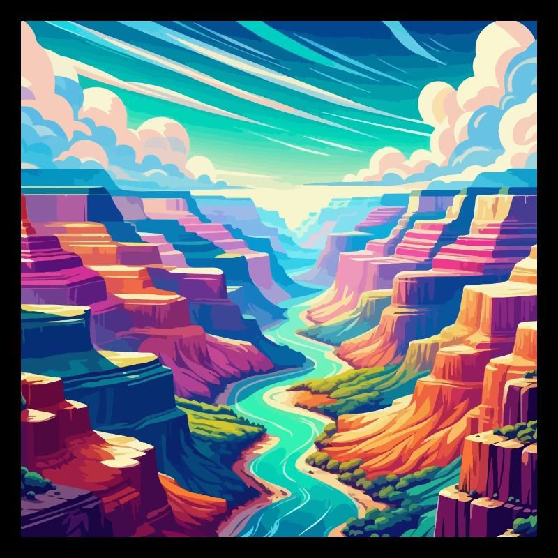 Canyon coloré