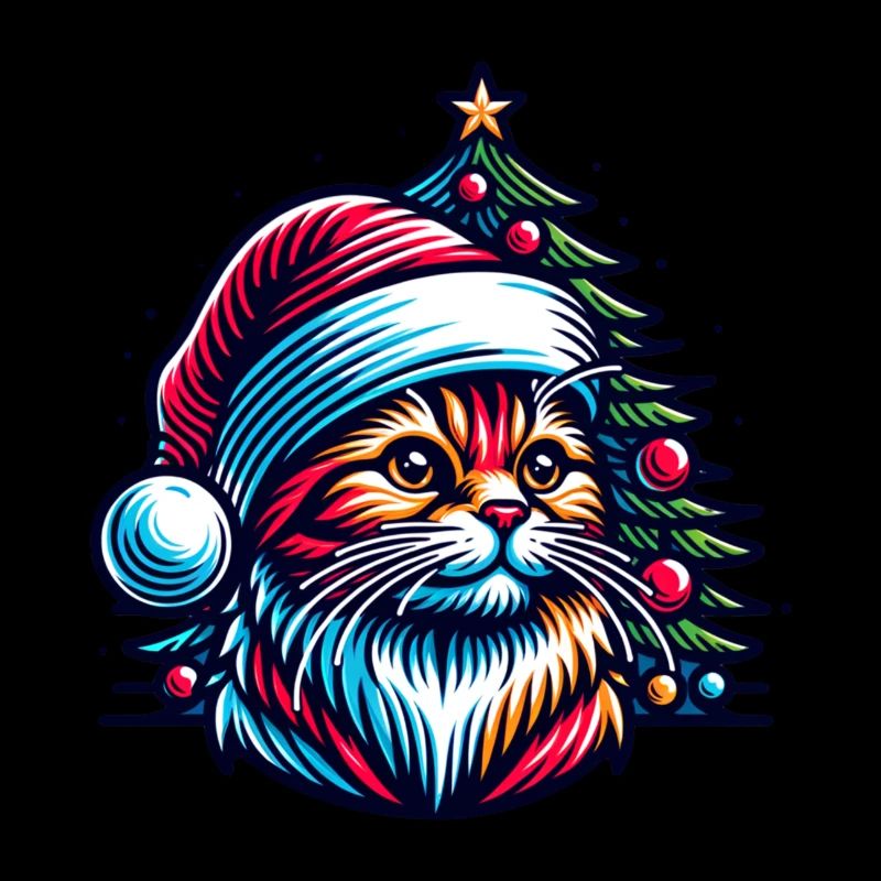 Chat mignon Noël