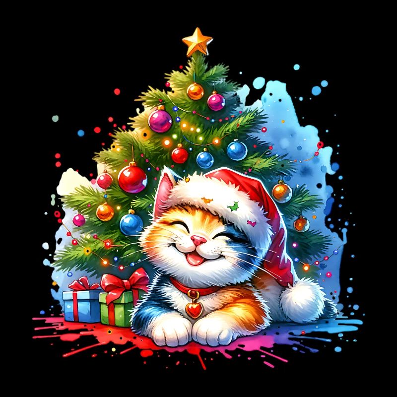 Chat mignon Noël