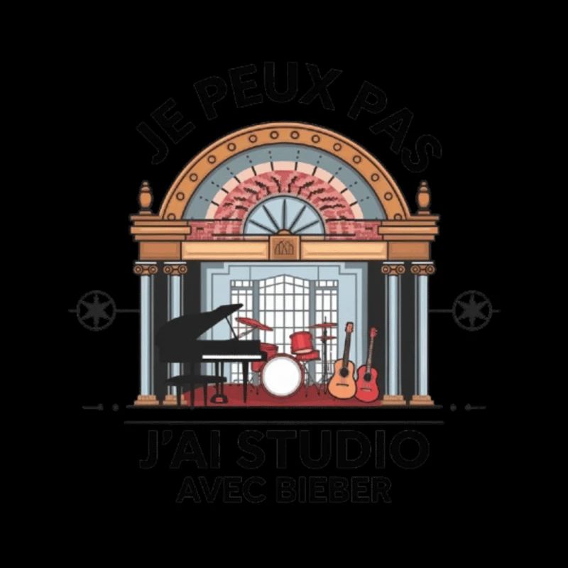 je peux pas j'ai studio avec Bieber