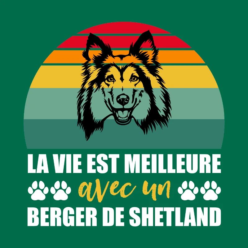 Das Leben ist besser mit einem Shetland-Schäferhund