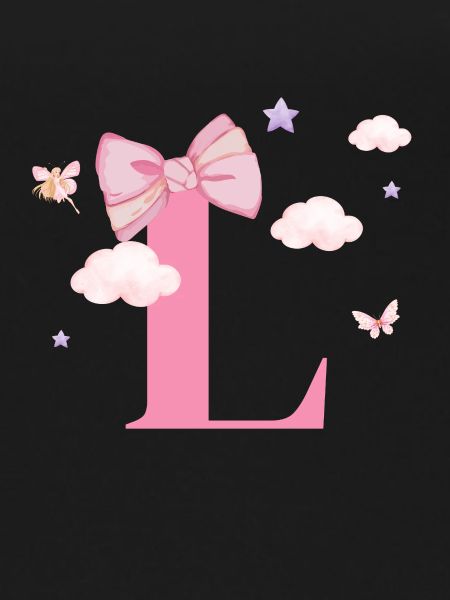 Letter l Pink Clouds