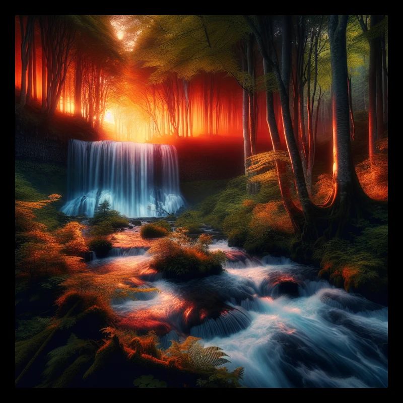 Wasserfall im Wald