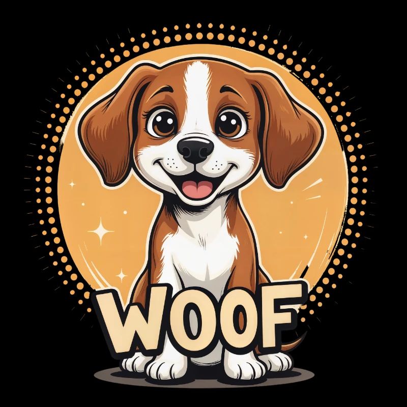 Le chien dit WOOF
