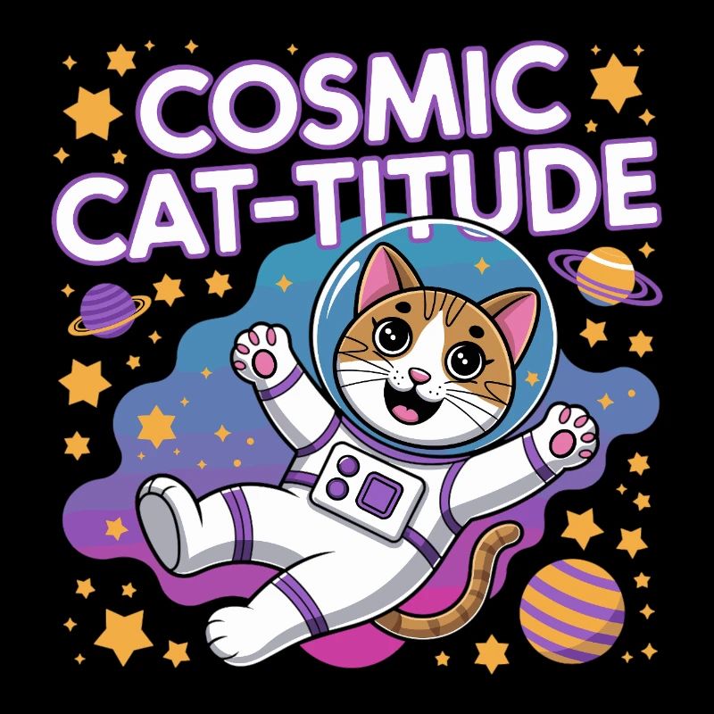Chat Cosmique – Pouvoir Intergalactique du Chat