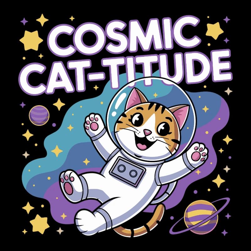 Chat Cosmique – Pouvoir Intergalactique du Chat
