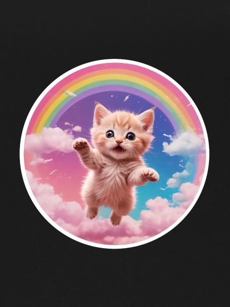 Pink Kitten Rainbow 1