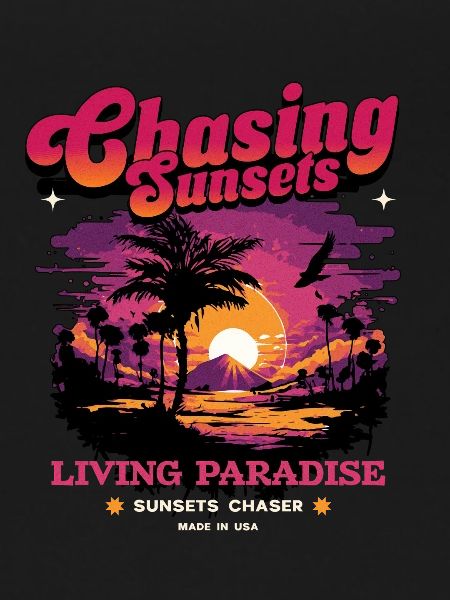 Sunset Paradise Statement Retro