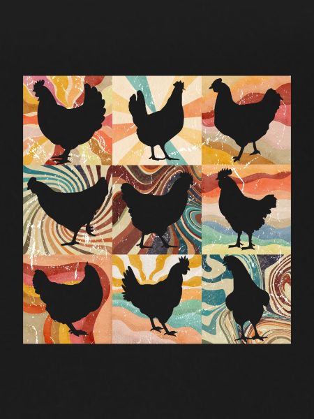 Floral Retro Chicken