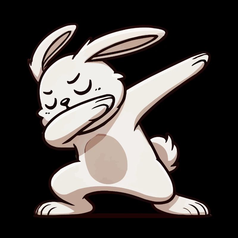 hase rabbit dabbing