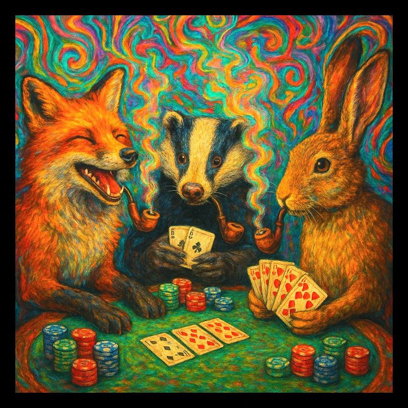 Tierische Pokerrunde