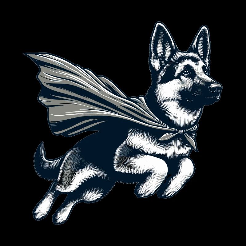 Super Hund Deutscher Schäferhund Cape Geschenk