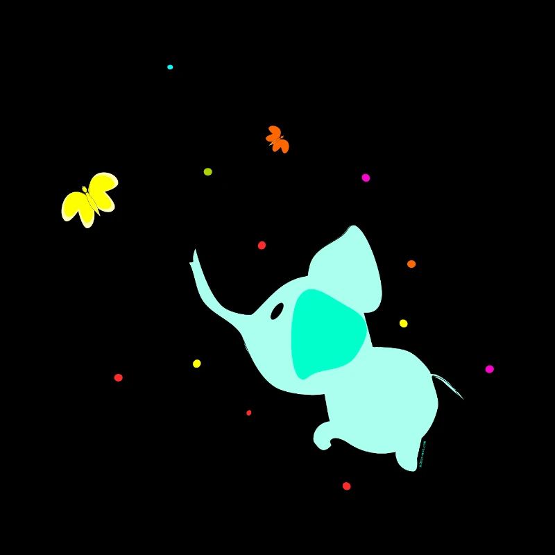 L’éléphant et les papillons