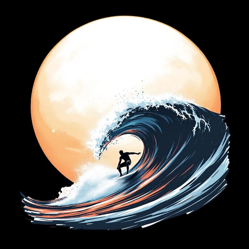 Surfer au soleil